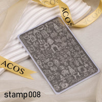 ACOS XL Large Stamping Plates Nail Art Designs - Lashmer