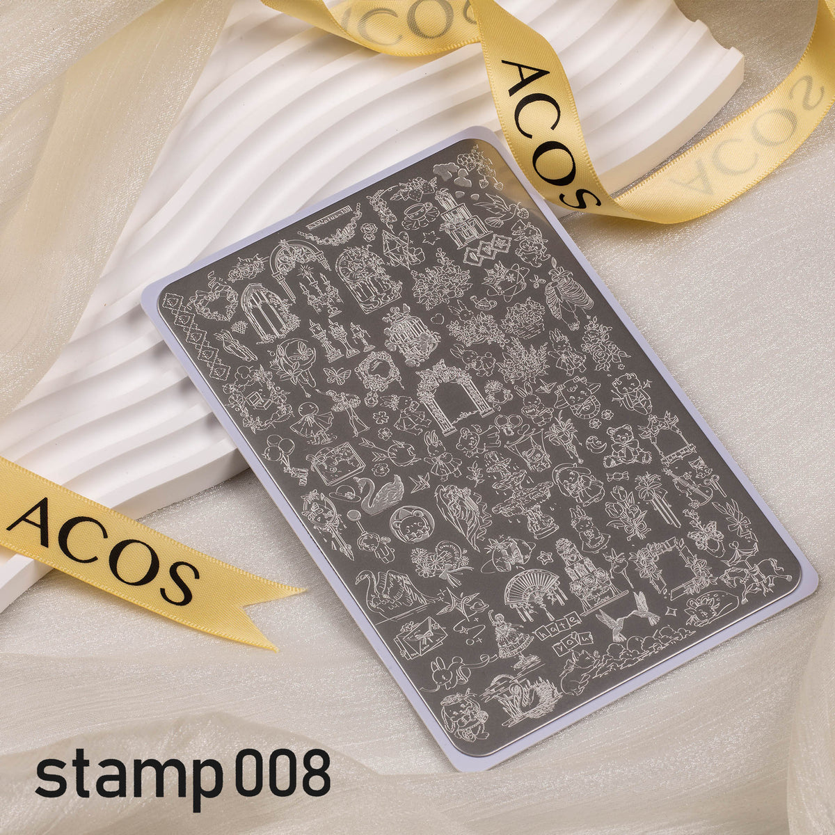 ACOS XL Large Stamping Plates Nail Art Designs - Lashmer