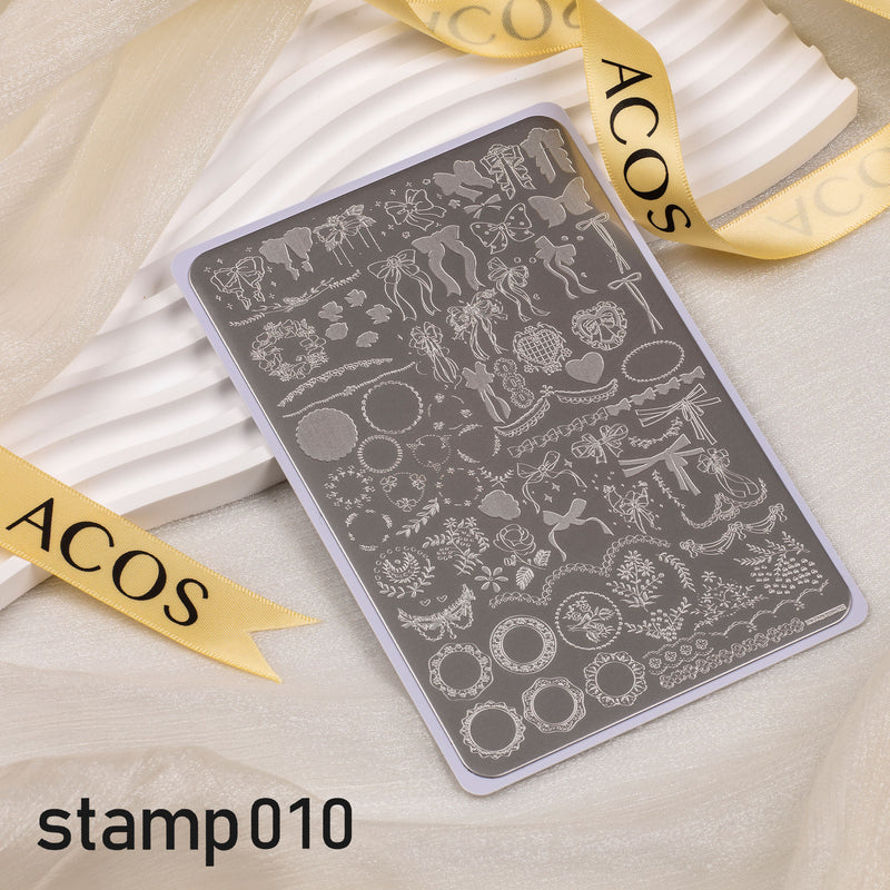 ACOS XL Large Stamping Plates Nail Art Designs - Lashmer