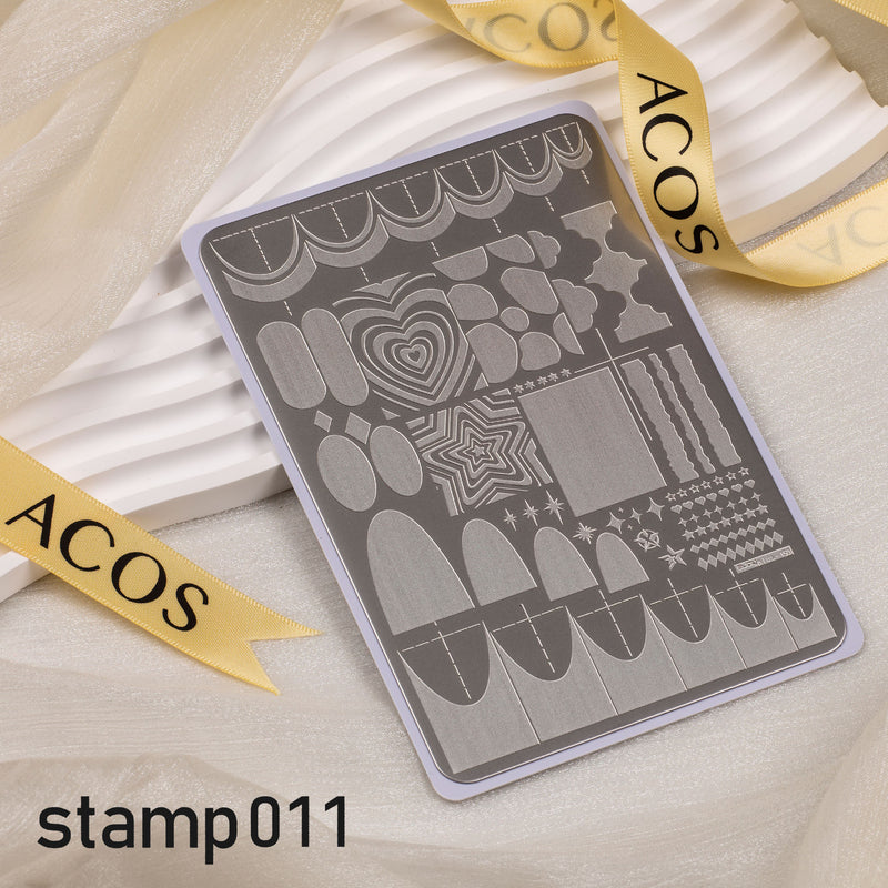 ACOS XL Large Stamping Plates Nail Art Designs - Lashmer