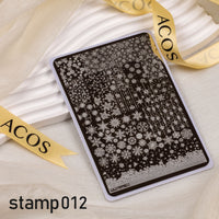 ACOS XL Large Stamping Plates Nail Art Designs - Lashmer