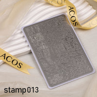 ACOS XL Large Stamping Plates Nail Art Designs - Lashmer