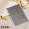 ACOS XL Large Stamping Plates Nail Art Designs - Lashmer