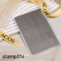 ACOS XL Large Stamping Plates Nail Art Designs - Lashmer