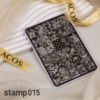 ACOS XL Large Stamping Plates Nail Art Designs - Lashmer