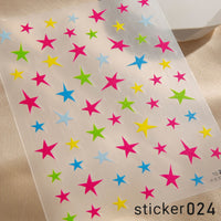 ACOS Nail Art Stickers -- Star #003 - Lashmer