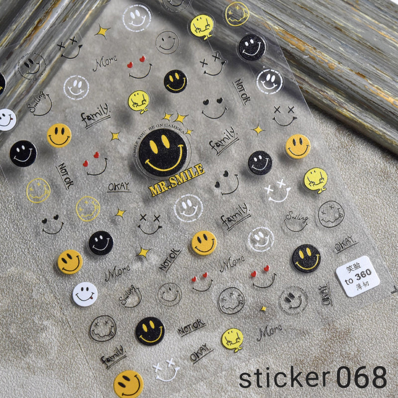ACOS Nail Art Stickers -- Smile #002 - Lashmer