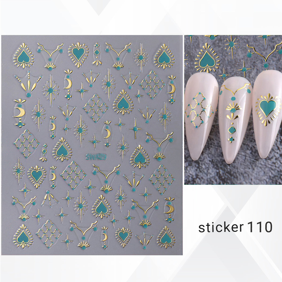 ACOS Nail Art Stickers -- Jewelry 002 - Lashmer
