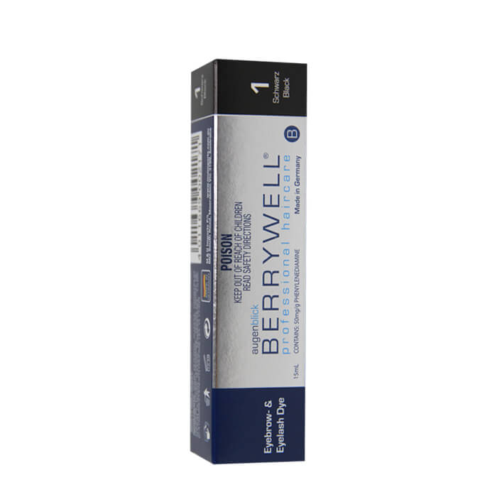 Berrywell Eyebrow And Eyelash Tint Black 15ml - Lashmer Nails&Eyelashes Supplier