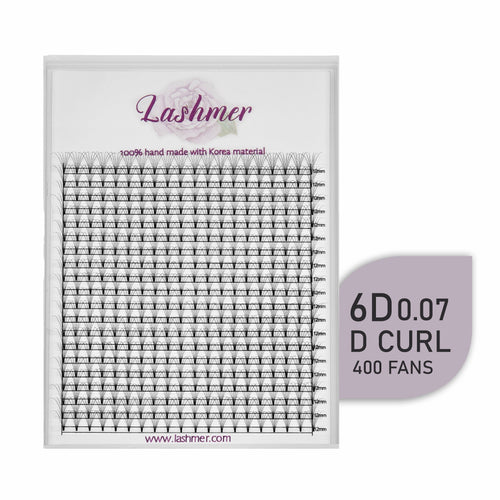 6D Short Stem Premade Fans - Lashmer Nails&Eyelashes Supplier