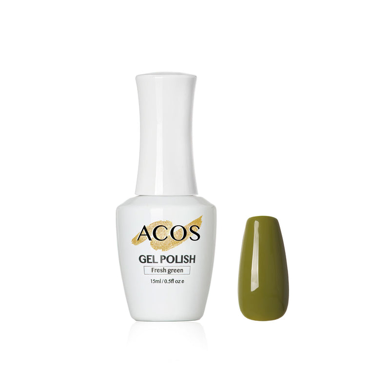 ACOS Gel Colour Coat Green (15ml) - Lashmer Nails&Eyelashes Supplier