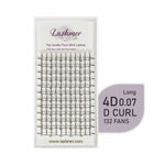 D Curl Long Stem premade Fans(3D, 4D, 5D, 6D) - Lashmer Nails&Eyelashes Supplier