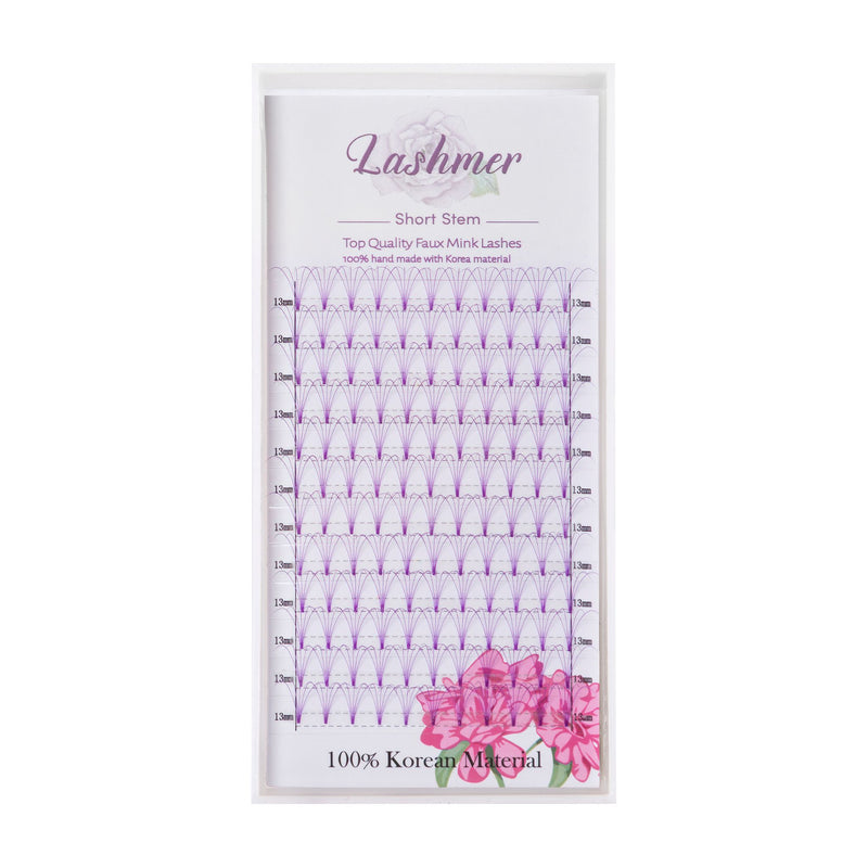 Purple 5D Premade fans Short Stem - Lashmer Nails&Eyelashes Supplier